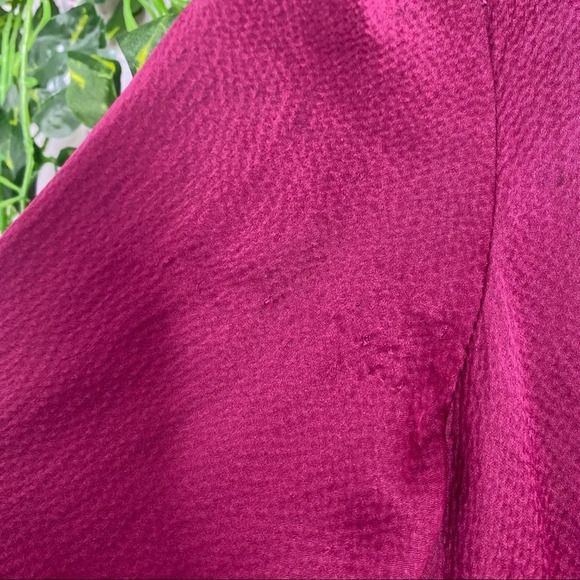 Sundance Maroon 100% Silk Long Sleeve Shift Dress Size Medium - Picture 5 of 11